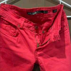 Zara Women's Bold Red Jeans